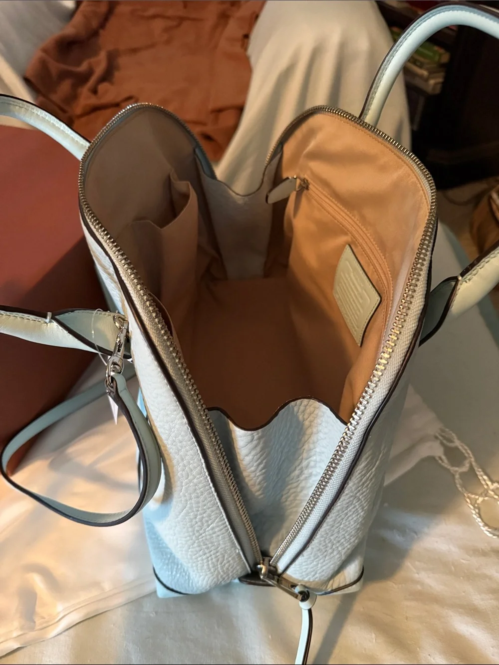 Coach pebbled leather